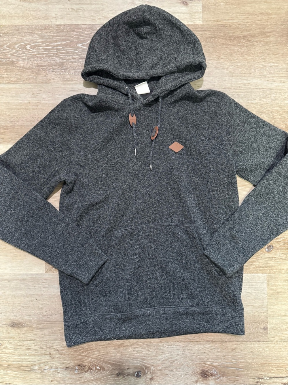 Quiksilver Charcoal Gray Hooded Pullover